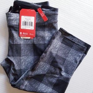 North Face Capris Leggings Plaid New w/ tags